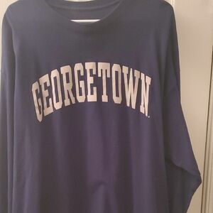 Georgetown Navy Blue Graphic Sweatshirt